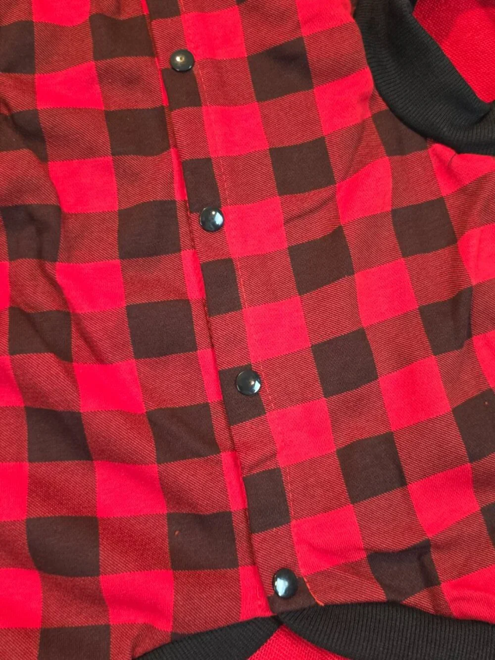 Red Buffalo Plaid Dog Hoodie Pet Clothes